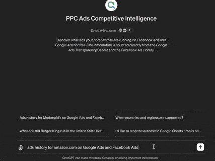PPC Ads Competitive Intelligence GPT Demo
