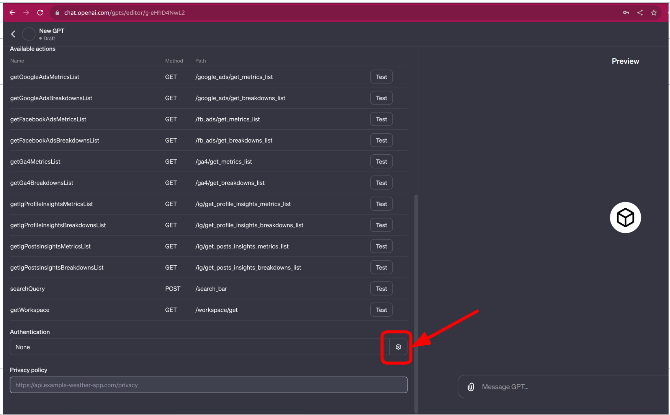 Configure OAuth Image