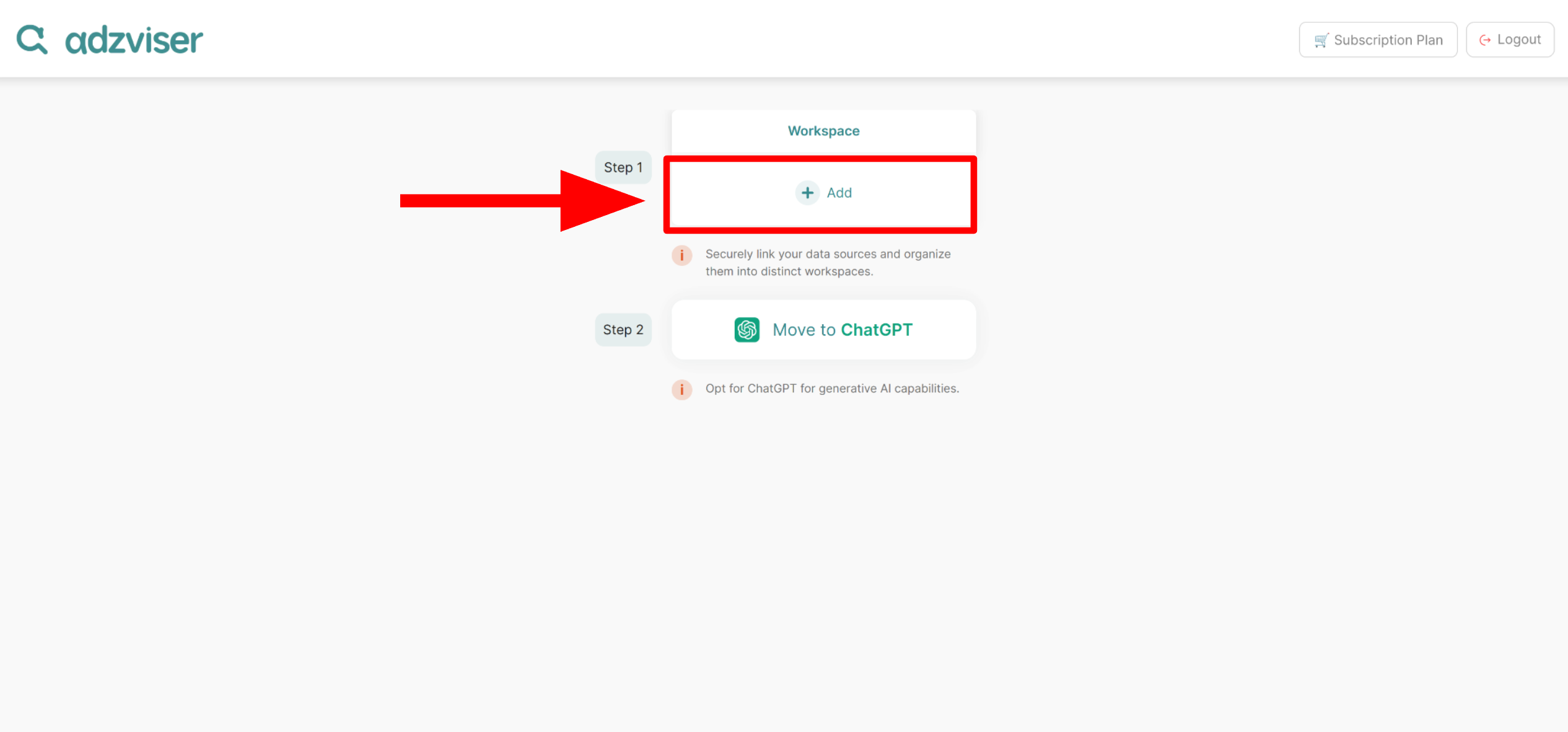 Add a new workspace Image