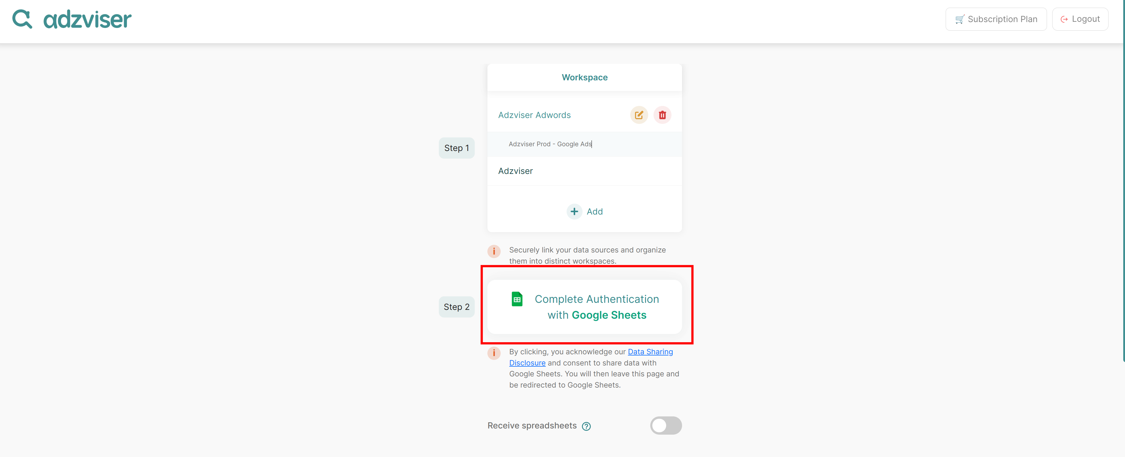 Complete Authentication with Google Sheets Image