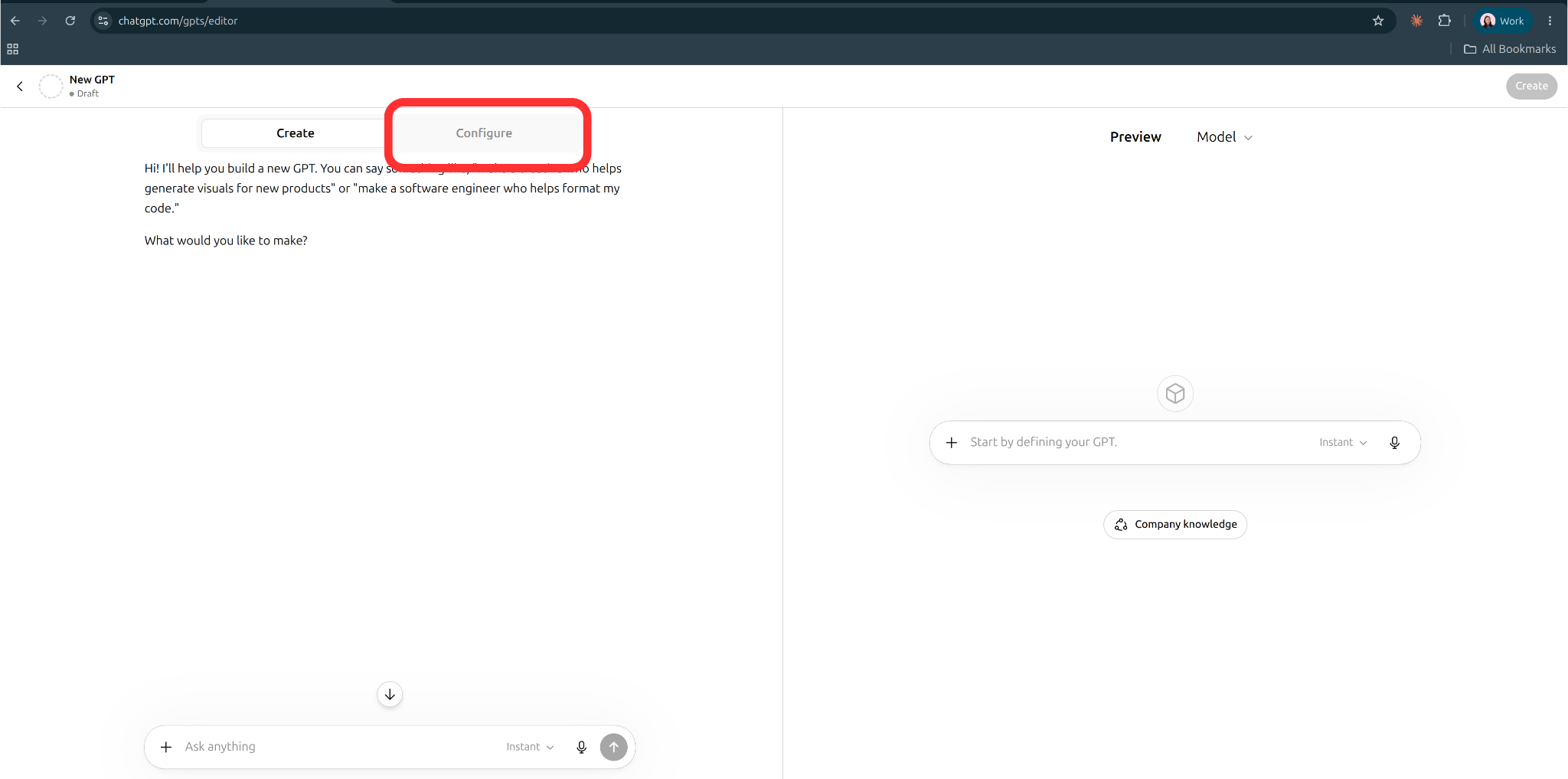Configure Your GPT Image