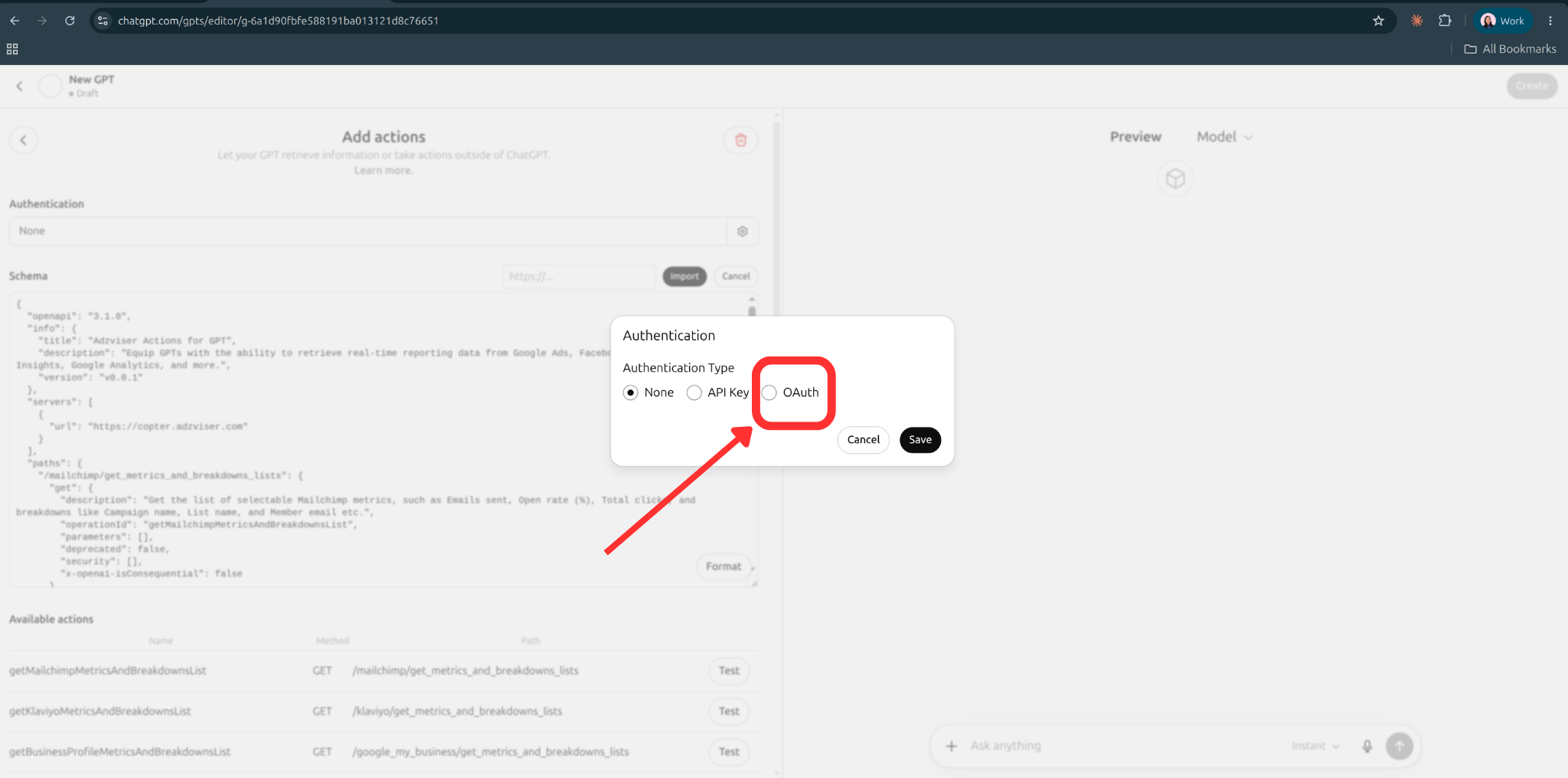 Select OAuth Image
